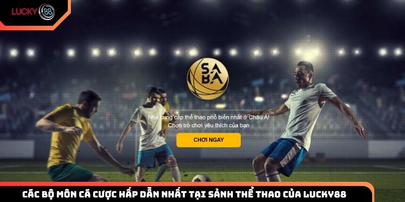 Các bộ môn cá cược hấp dẫn nhất tại sảnh thể thao của Lucky88