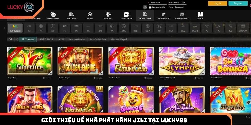 Giới thiệu về nhà phát hành JILI tại Lucky88